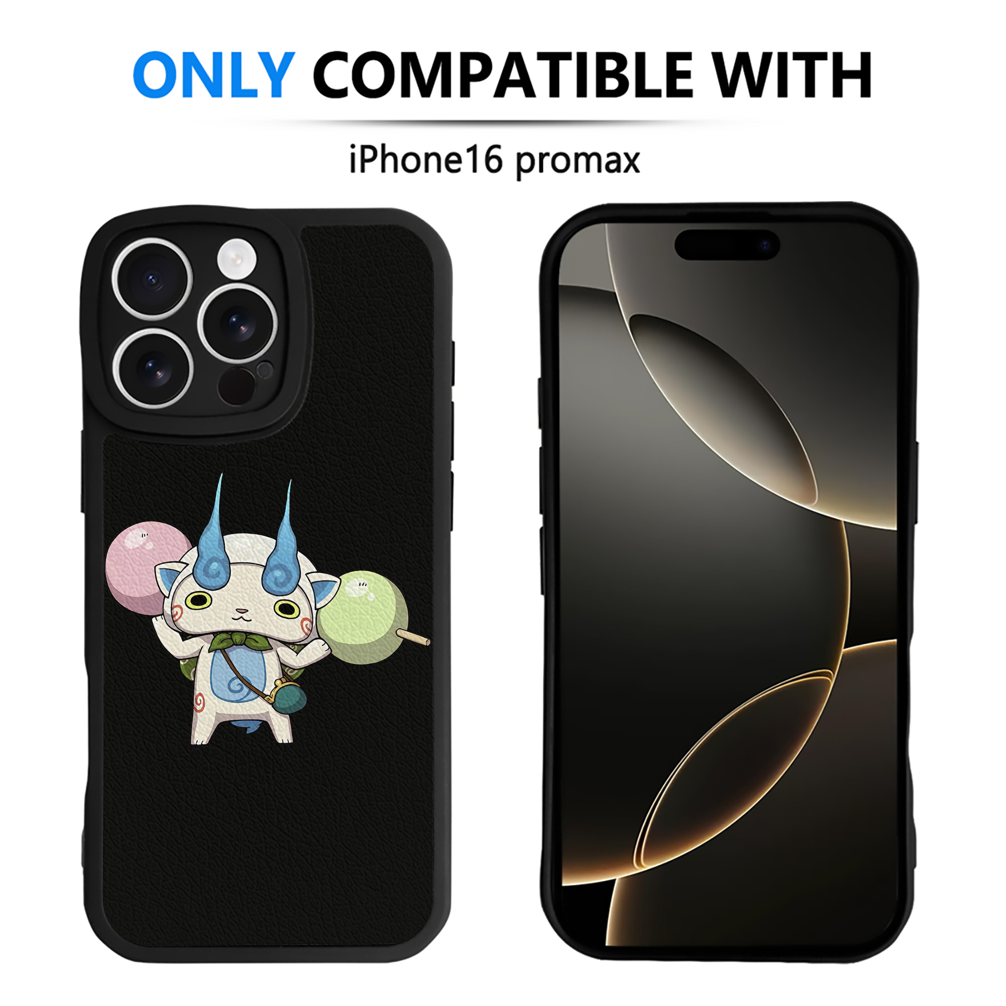 （画像用） 妖怪ウォッチ Yo-kai Watch 【iPhone 16シリーズ対応】シリコンスマホケース（レザー調） 材質：シリコン